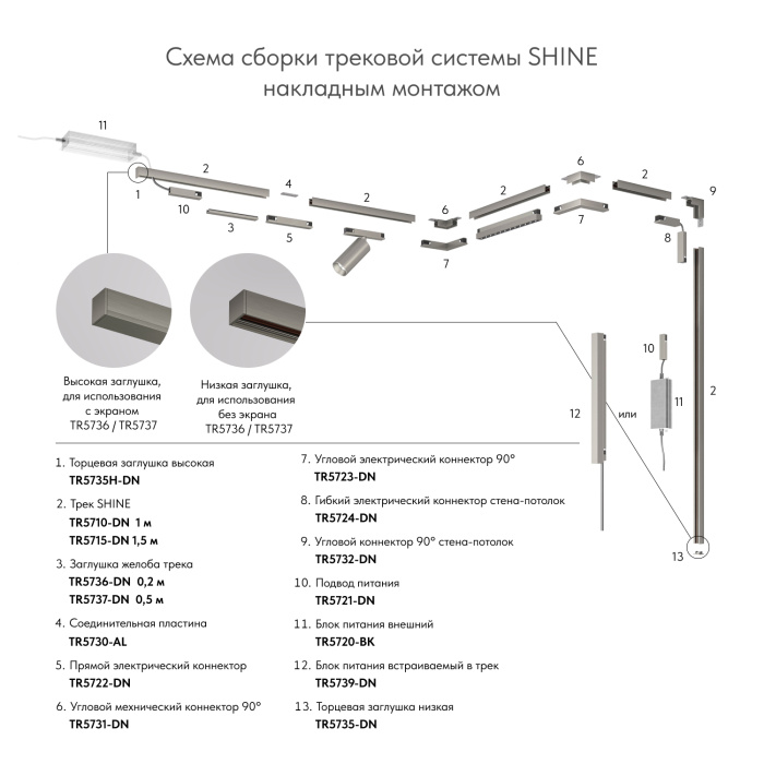 Коннектор Denkirs SHINE BASE TR5724-DN