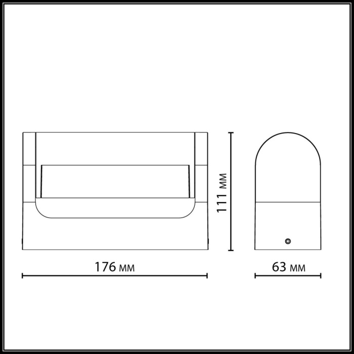 Уличный фасадный светильник Odeon Light Twinset 7118/12WL