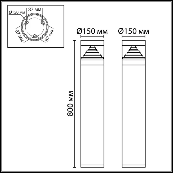 Ландшафтный светильник Odeon Light Hulk 7140/20GLA