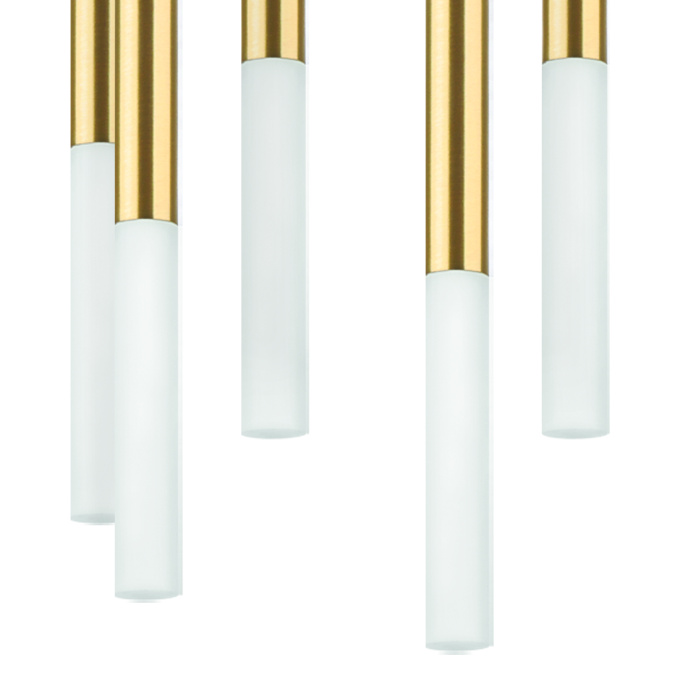 Подвесная люстра TUBO LED 40W 2240LM 360G ЗОЛОТО 4000K Lightstar L8T747143