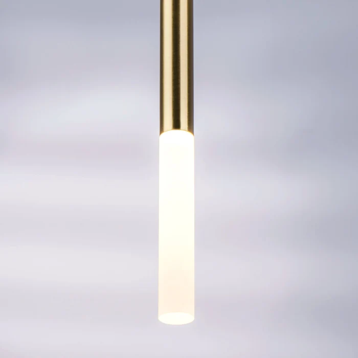 Подвесная люстра TUBO LED 40W 2240LM 360G ЗОЛОТО 4000K Lightstar L8T747143