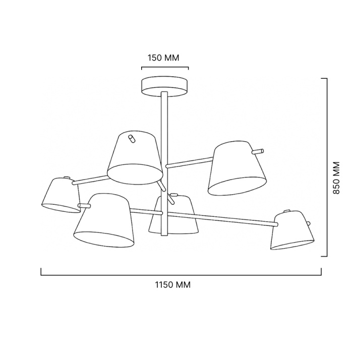 Люстра GODA Black ImperiumLoft