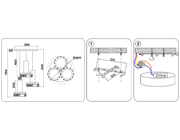 Подвесной светодиодный светильник ACRYLICA AMBRELLA LIGHT FA9492
