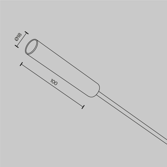 Заглушка с питанием для системы Axity Maytoni CA003EC-BS