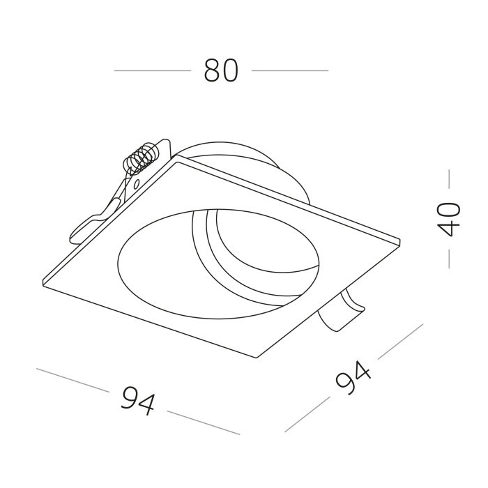 Встраиваемый светильник ST LUCE ST208.418.01