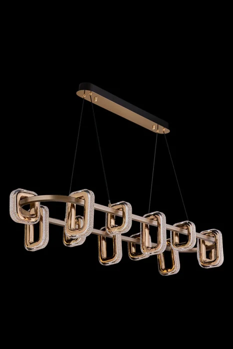 Подвесная люстра Leon Theona LE7701/12L Grey/Gold