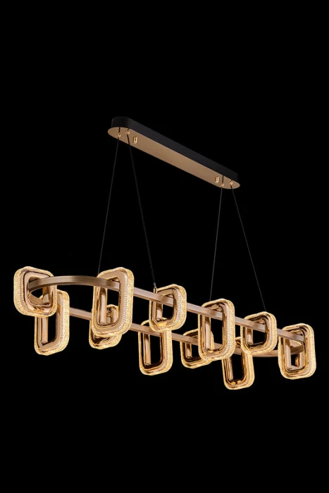 Подвесная люстра Leon Theona LE7701/12L Grey/Gold