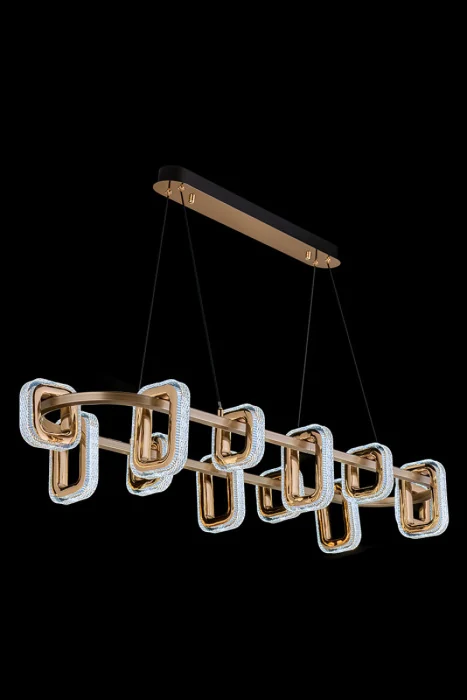 Подвесная люстра Leon Theona LE7701/12L Grey/Gold