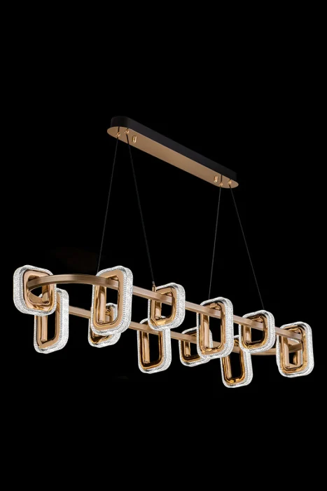 Подвесная люстра Leon Theona LE7701/12L Grey/Gold