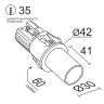 Встраиваемый светодиодный светильник Ledron SL74213/7W White+Amb