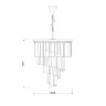 Подвесная люстра Delight Collection Helix KR0262P-10 black/clear