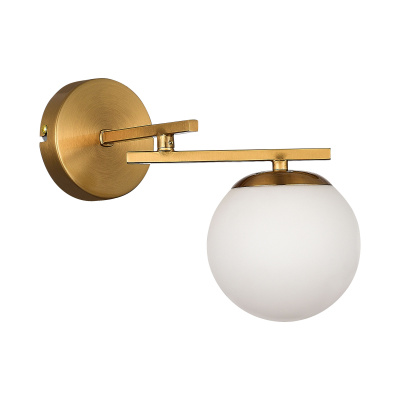 Светильник настенный Латунь/Белый E14 1*40W SLE1195-301-01