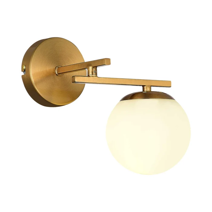 Светильник настенный Латунь/Белый E14 1*40W SLE1195-301-01
