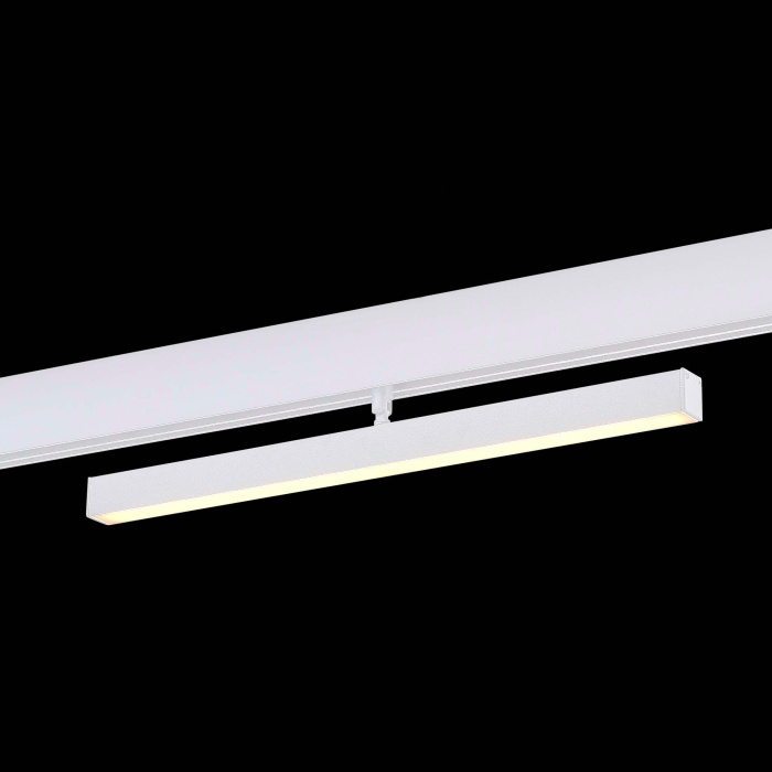 Магнитный трековый светильник Белый LED 1*12W 4000K 850Lm Ra>90 120° IP20 L405xW22,5xH9 ST802.546.12