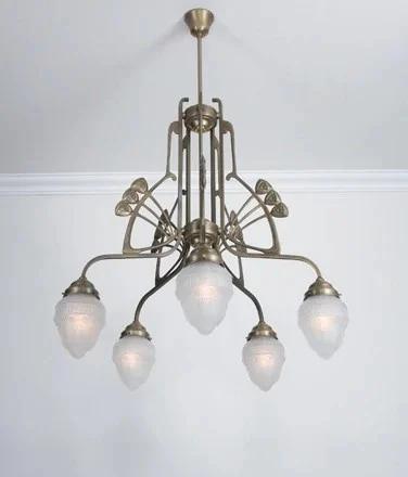 Люстра на штанге Berliner Messinglampen D88-113gsB