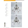 Люстра на штанге Berliner Messinglampen D88-113gsB