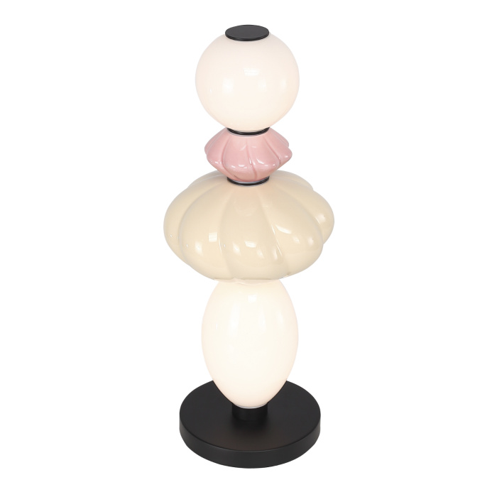 Прикроватная лампа ST-Luce черный/розовый, желтый, опаловый LED 1*16W 3000K SL6134.404.01