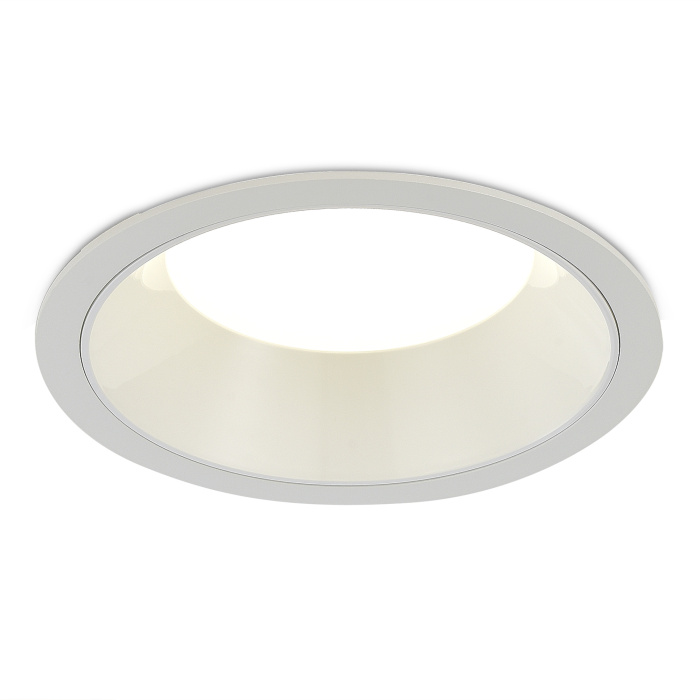 Светильник встраиваемый Белый LED 1*18W 4000K 1 620Lm Ra80 120° IP20 D160xH60 100-240V ST755.548.18