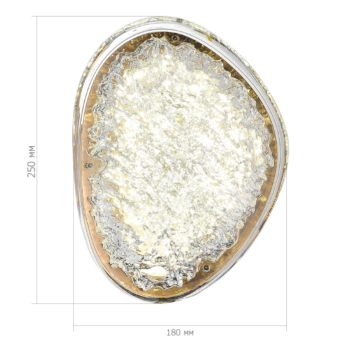 Светильник настенный ST-Luce золотистый / прозрачный LED 1*15W 4000K SL6018.203.15