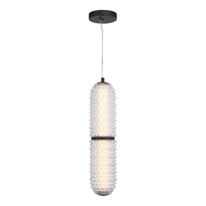 Светильник подвесной ST-Luce черный/прозрачный LED 1*22W 4000K SL6144.403.01