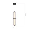 Светильник подвесной ST-Luce черный/прозрачный LED 1*22W 4000K SL6144.403.01