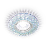 Встраиваемый точечный светильник MR16 с LED подсветкой Ambrella light S295 PR/WH