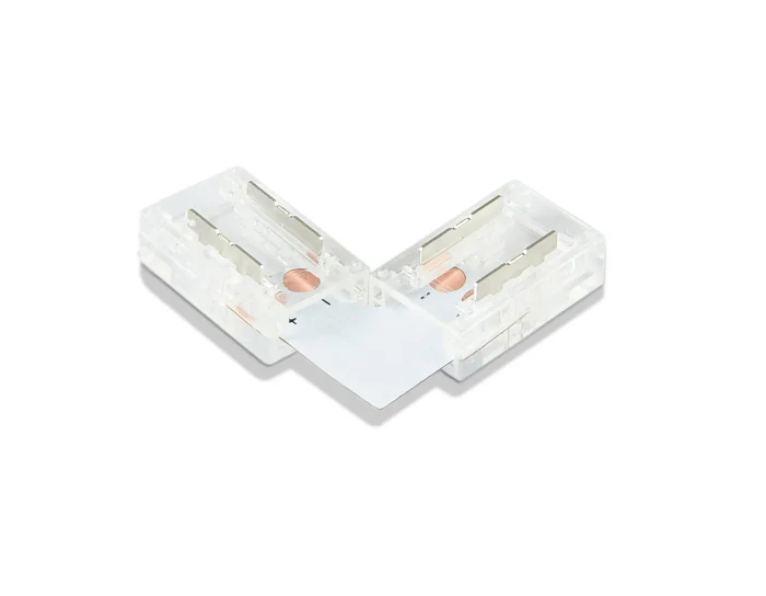Соединитель угловой L для светодиодной ленты COB 8mm 12/24V (2 конт.) GS6851 (5шт) Ambrella light GS6851