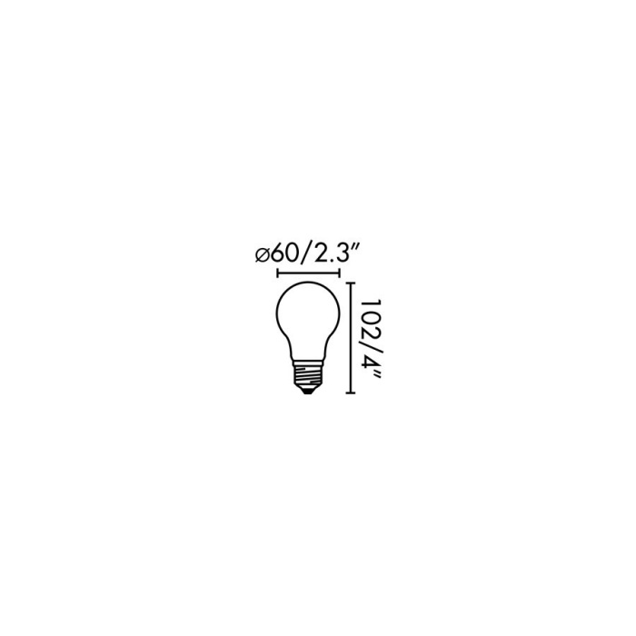 Светодиодная лампа BULB A60 E27 LED 8W 2700K DIMMABLE