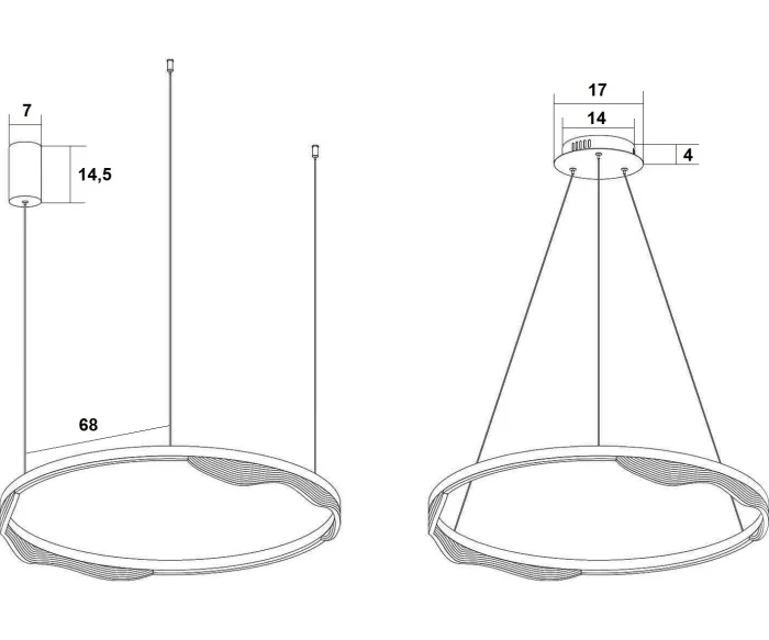 Подвесной светильник Кастела Kink Light 08263-80,36