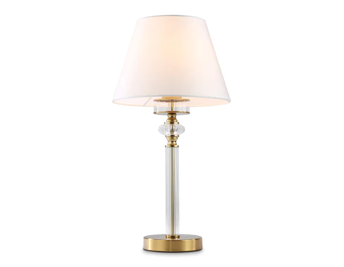 Настольная лампа с абажуром и хрусталем AMBRELLA light LH71027