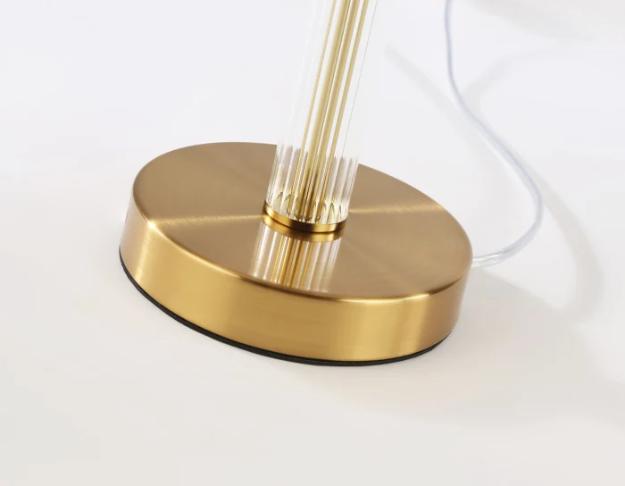 Настольная лампа с абажуром и хрусталем AMBRELLA light LH71027