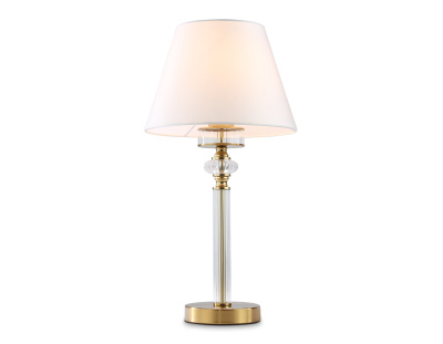 Настольная лампа с абажуром и хрусталем AMBRELLA light LH71027