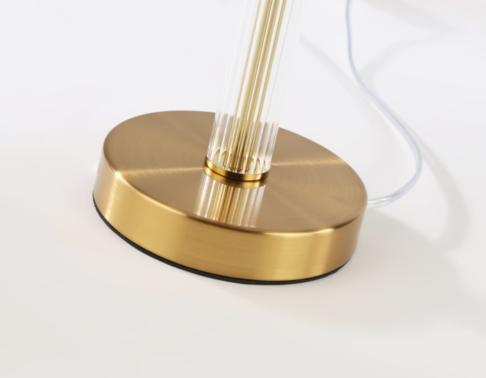 Настольная лампа с абажуром и хрусталем AMBRELLA light LH71027