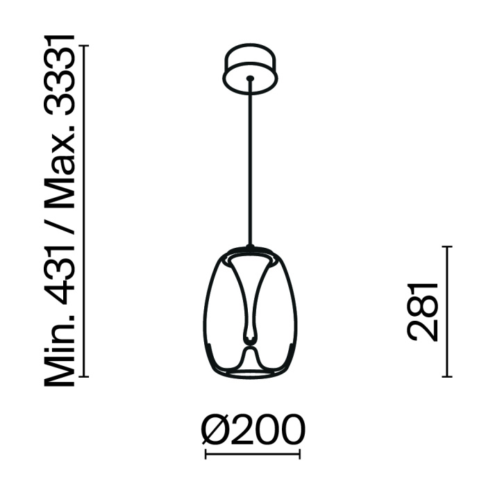 Подвесной светильник Maytoni Splash MOD282PL-L8G3K1