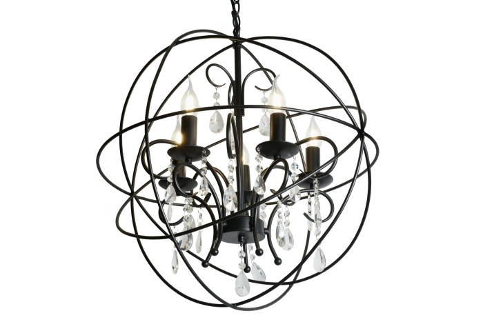 Подвесная люстра iLamp Life 8774-5 Черная