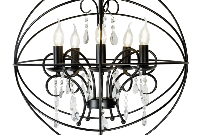 Подвесная люстра iLamp Life 8774-5 Черная