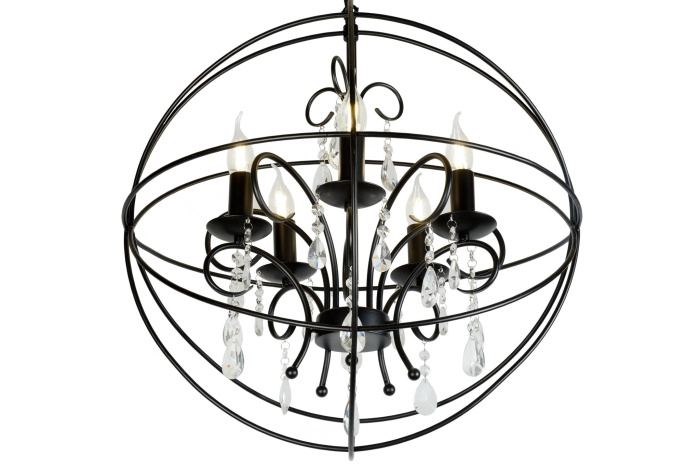 Подвесная люстра iLamp Life 8774-5 Черная