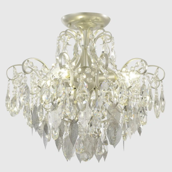 Светильник потолочный Crystal Lux ESMIRALDA PL4 SILVER