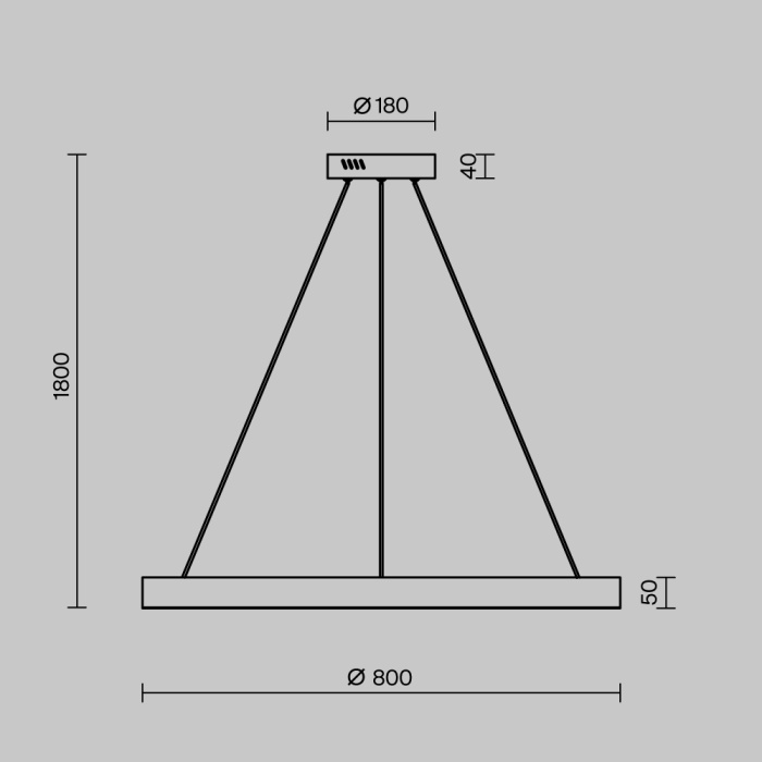Подвесной светильник Maytoni Saturno MOD415PL-L60BS4K