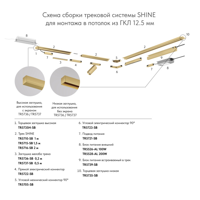 Коннектор Denkirs SHINE BASE TR5724-SB