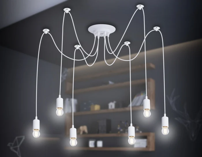 Подвесная люстра в стиле лофт Ambrella light TR8177