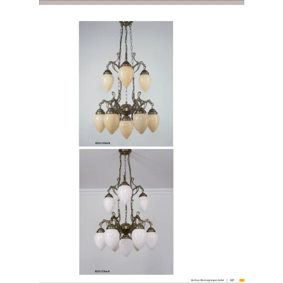 Подвесная люстра Berliner Messinglampen D232-123opB