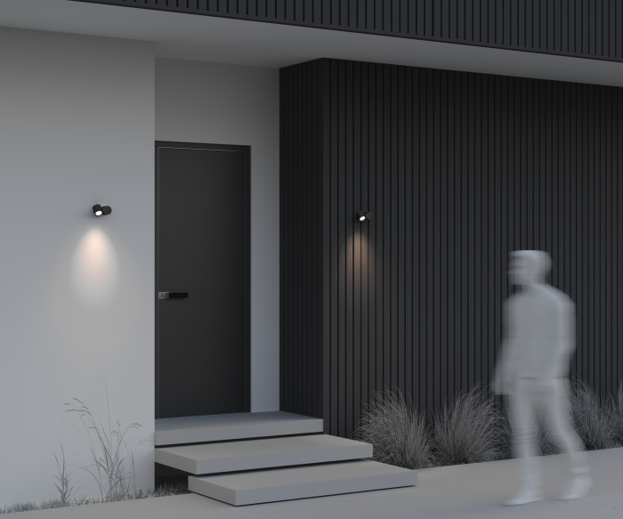 Уличный настенный светильник Maytoni Wall street O010WL-01B