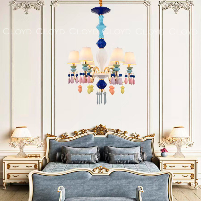 Люстра Cloyd LOTTIE-A C6 / Ø56 см- цветная керамика (арт.11043)