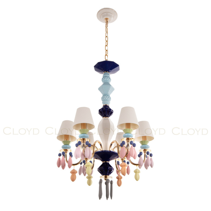 Люстра Cloyd LOTTIE-A C6 / Ø56 см- цветная керамика (арт.11043)