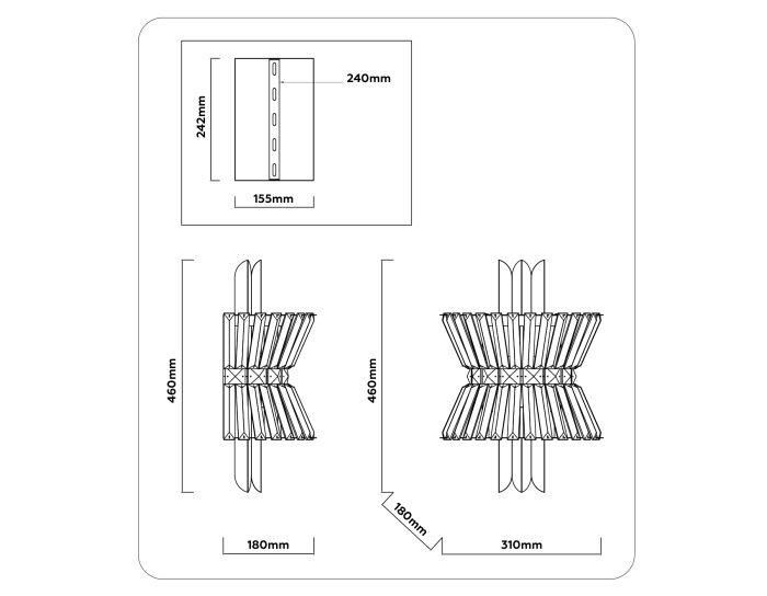 Настенный светильник с хрусталем HIGH LIGHT AMBRELLA LIGHT LH41029
