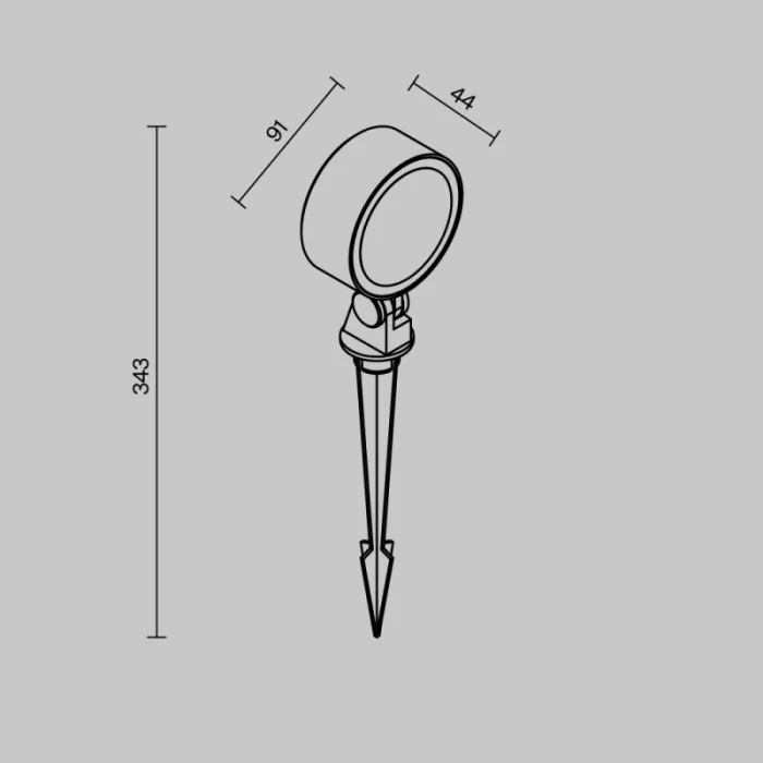 Грунтовый светильник CORE MAYTONI O495FL-L18B3K