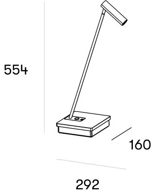Настольная лампа Leds C4 E-LAMP Black/Gold