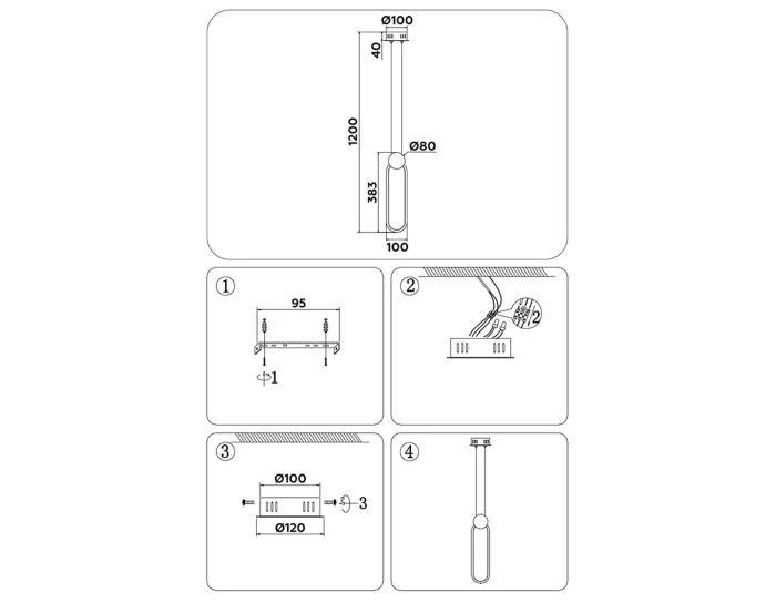 Подвесной светодиодный светильник COMFORT AMBRELLA LIGHT FL5262