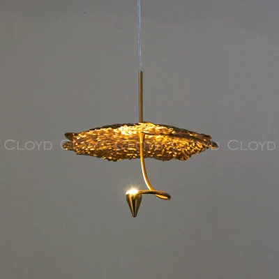 Подвесной светильник Cloyd KIRIBATI P1 / Ø25 см - латунь (арт.11375)